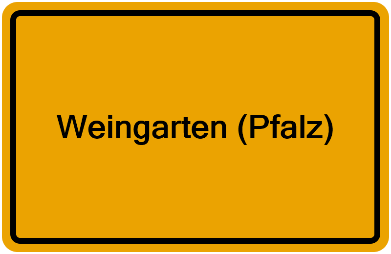 Handelsregister Weingarten (Pfalz)